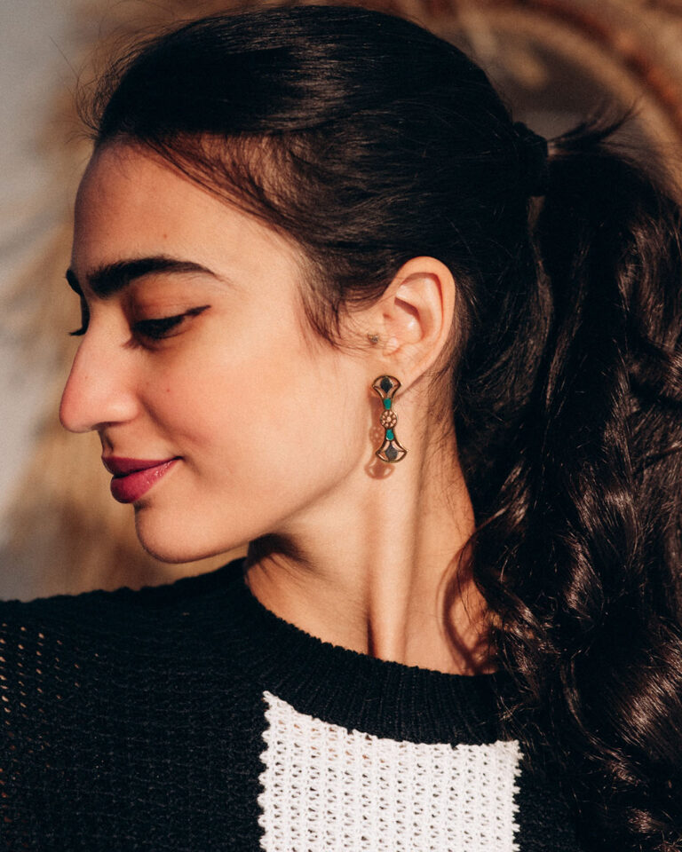 Double Lotus Earrings