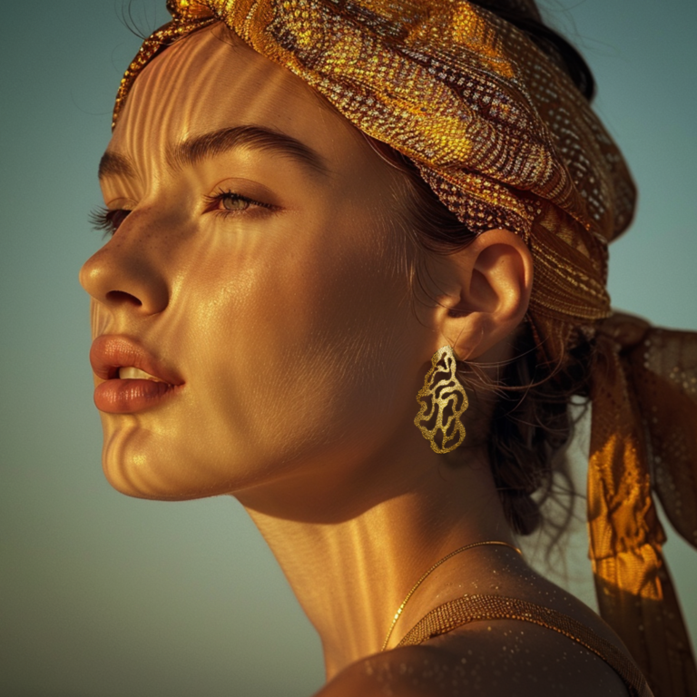 coral earrings