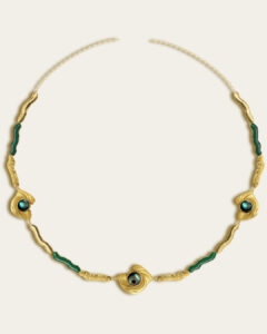 glema necklace paua x green